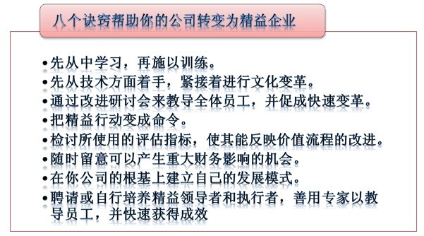 精益生產管理咨詢